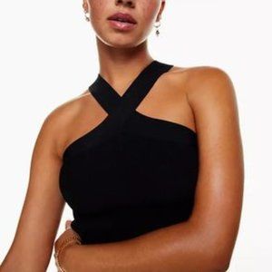 Aritizia Babaton Sculpt Knit Criss Cross Tank